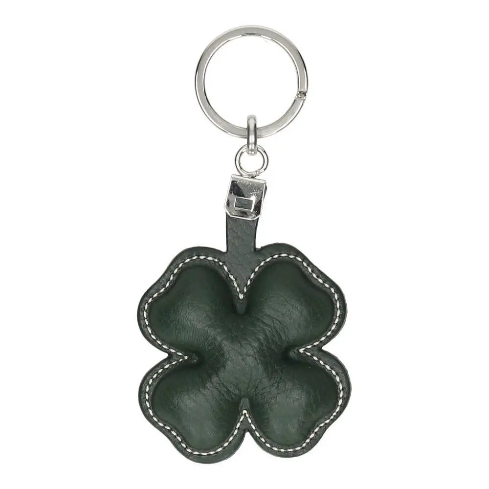 Llavero De Piel Trébol MARROQUINERIA PIÑERO