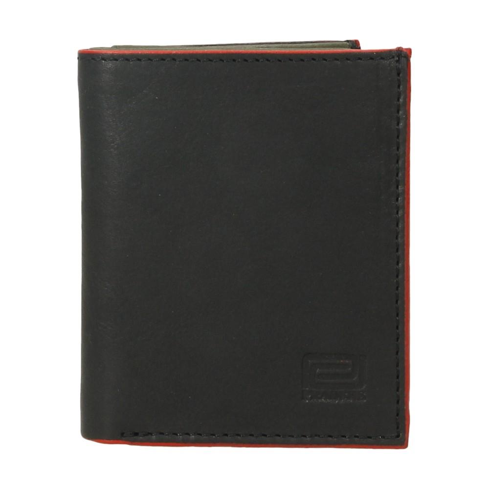 Cartera Mini De Piel Hombre Cantos Rojos