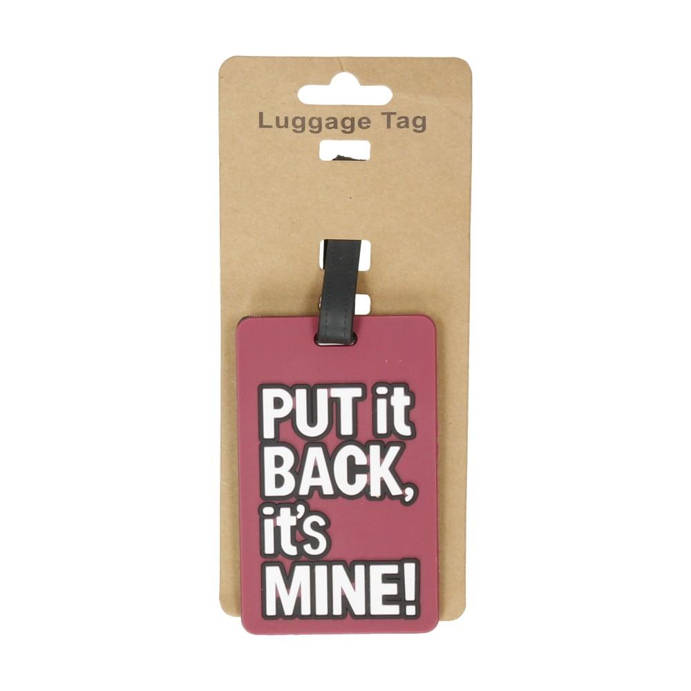 Identificador De Maleta "Put It Back" LESINA