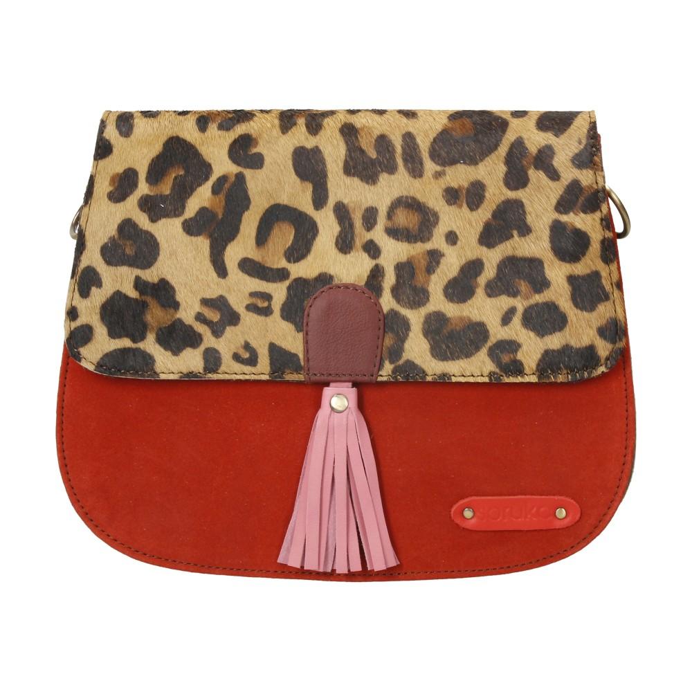 Bolso De Piel Rose Print Soruka