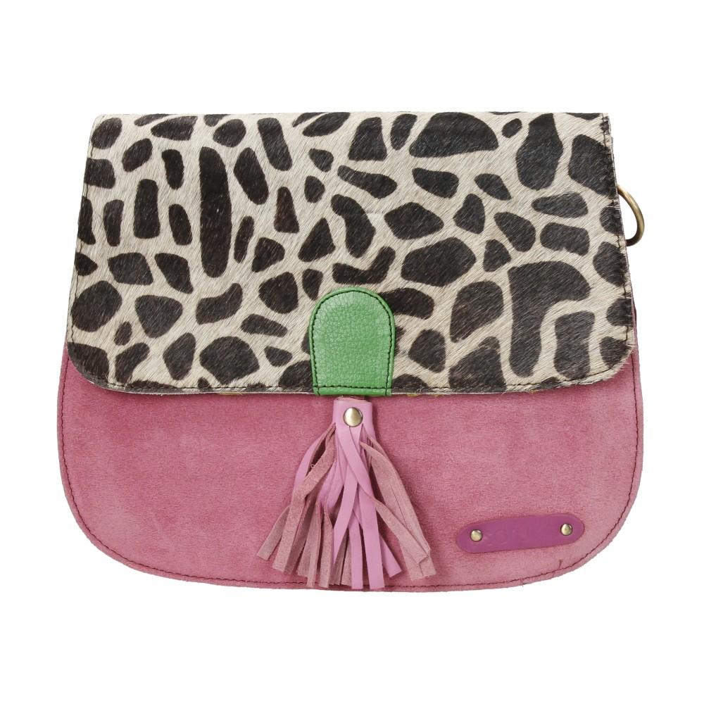 Bolso De Piel Rose Print Soruka