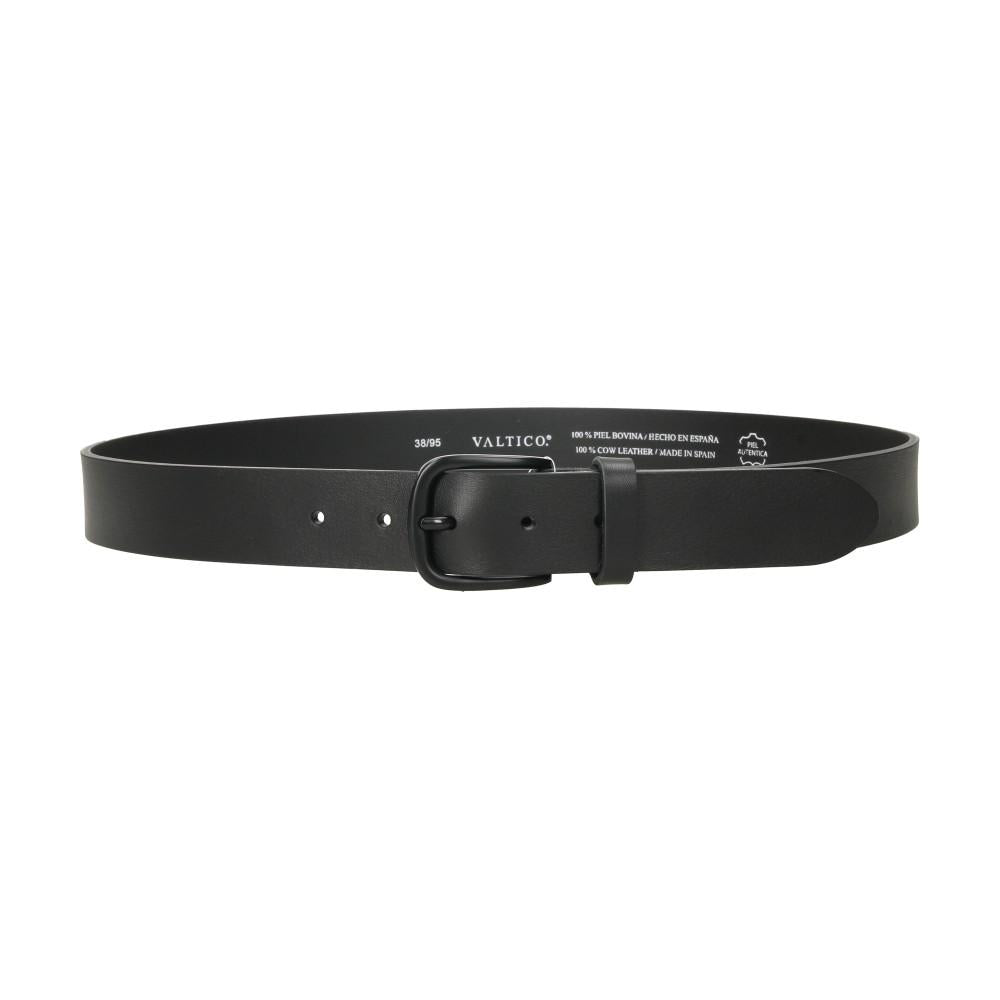 Cinturón De Piel Hebilla Negra Hombre Gs Urban