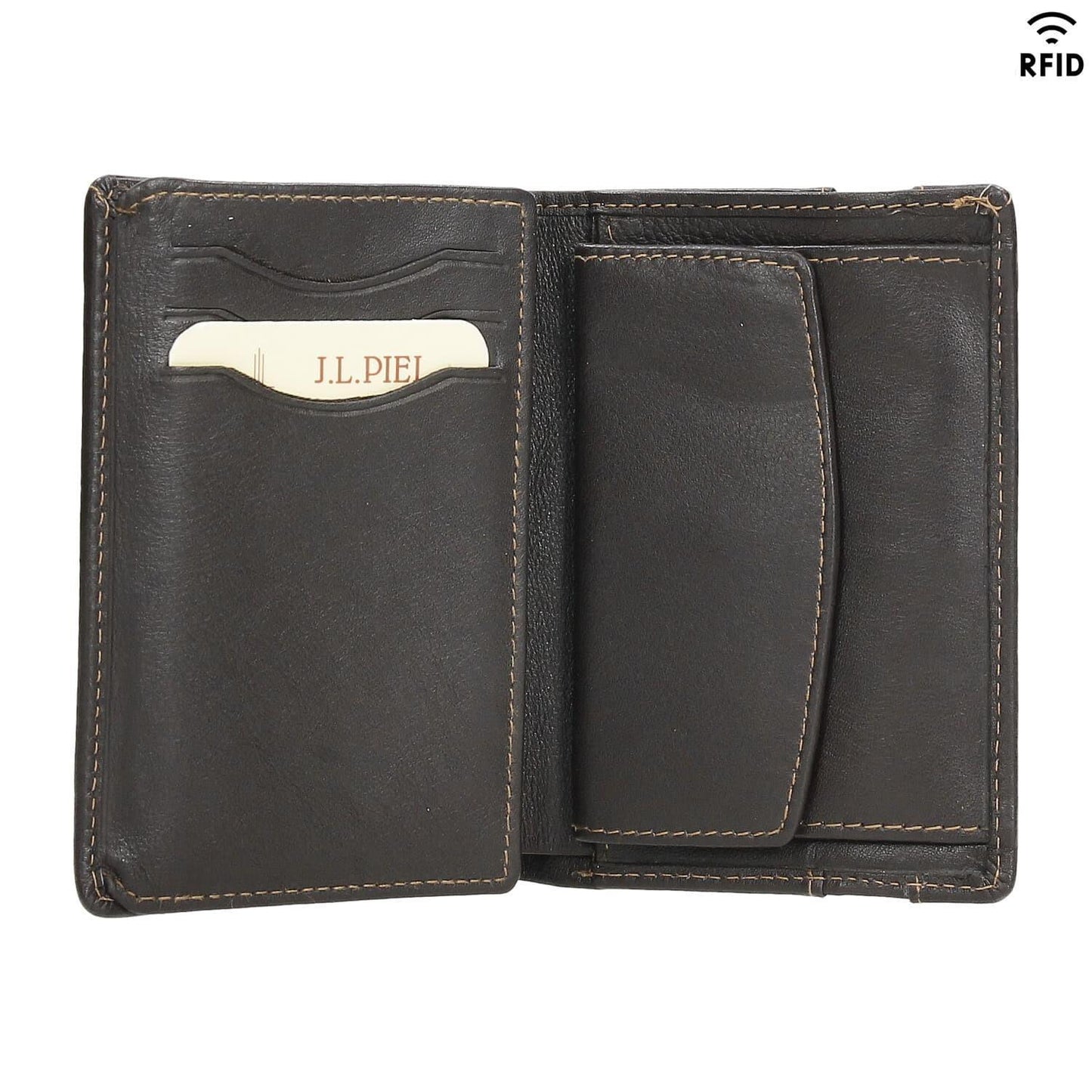 Billetero Elástico Piel J.L