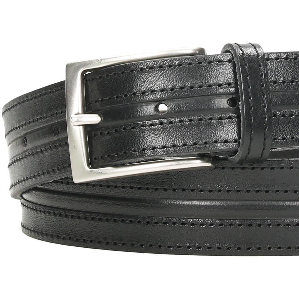 Cinturón De Piel Raya Ancha GS