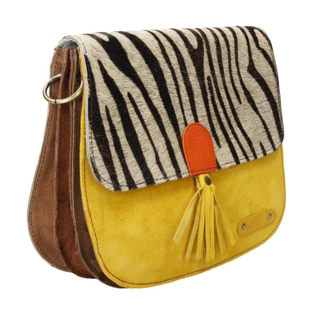 Bolso De Piel Rose Print Soruka