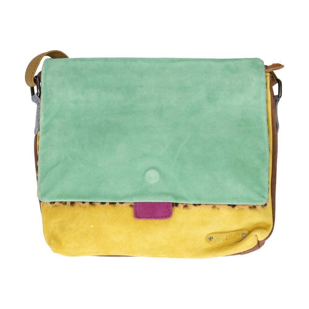 Bolso Bandolera De Piel Ingrid Reversible Soruka