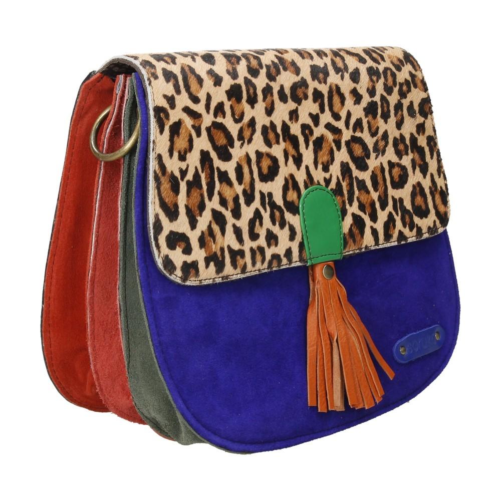 Bolso De Piel Rose Print Soruka