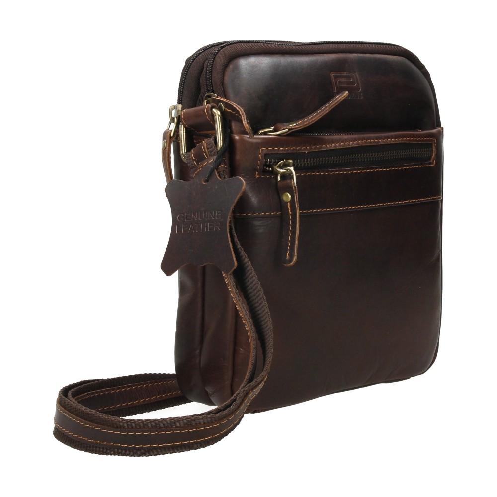 Cartera Mini De Piel Hombre Cantos Rojos