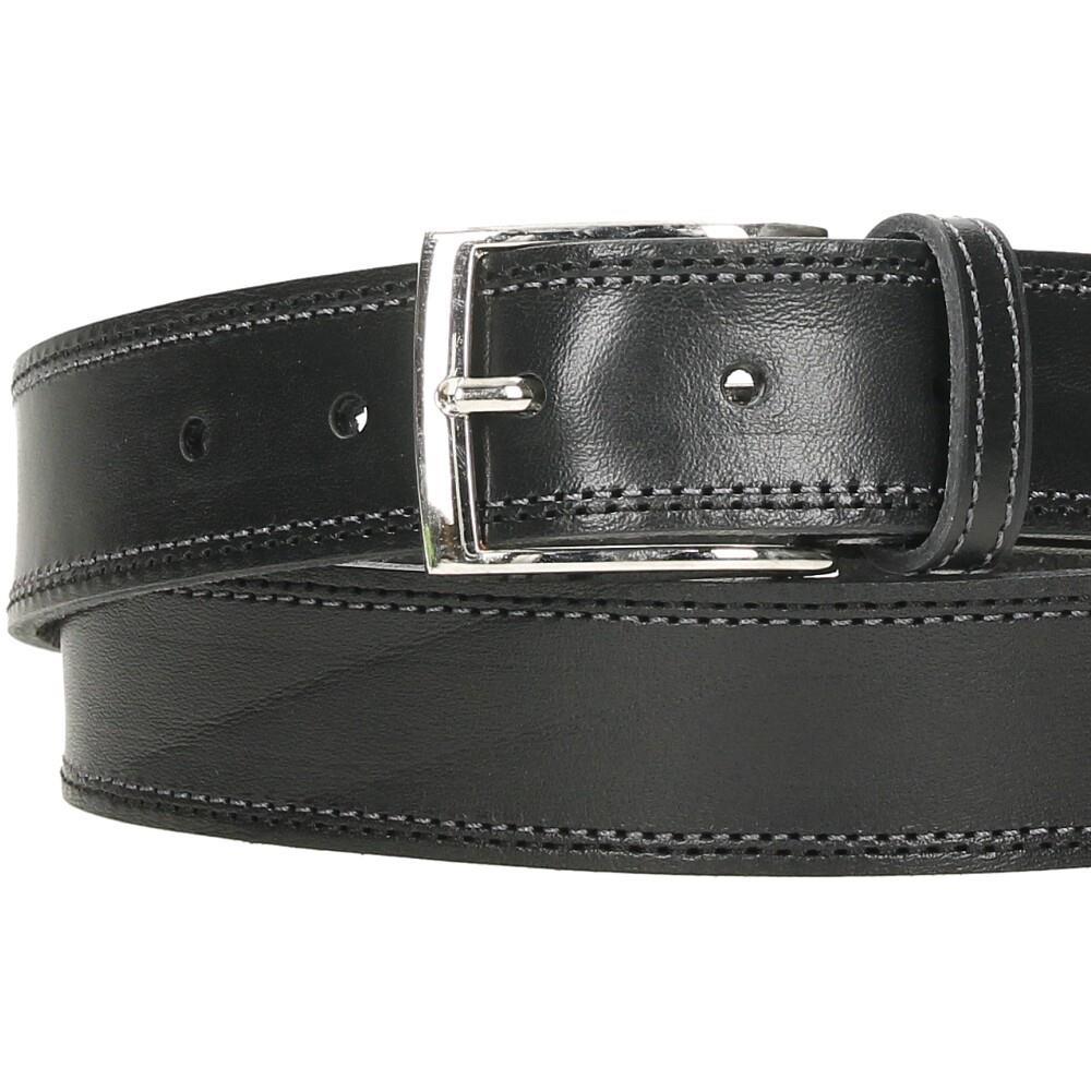 Cinturón De Piel Dos Costuras GS