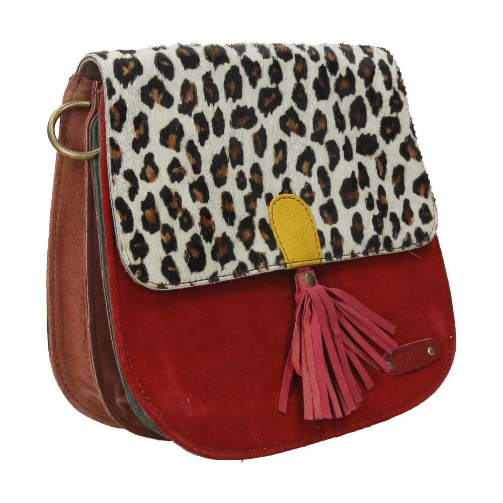Bolso De Piel Rose Print Soruka