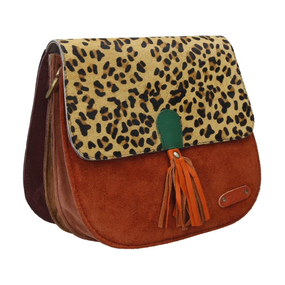 Bolso De Piel Rose Print Soruka