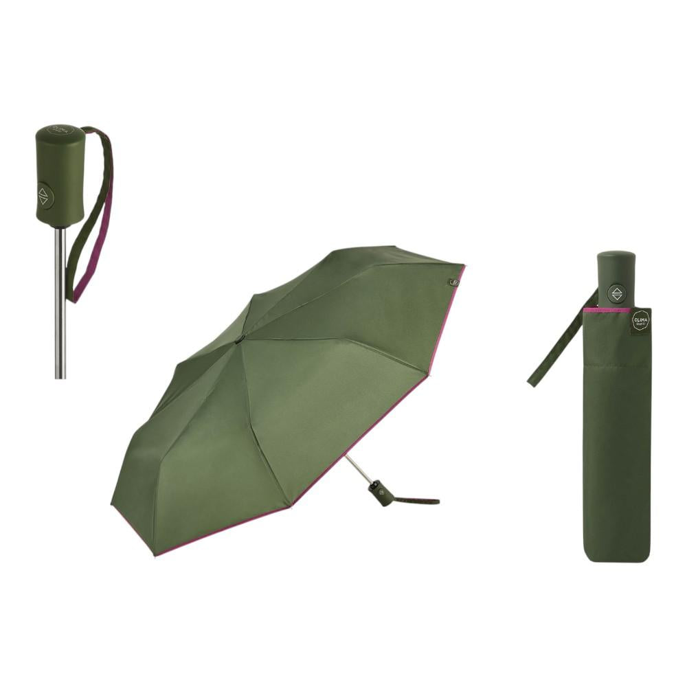 Paraguas Plegable Automático Mujer Bisetti ColorParty Verde Botella