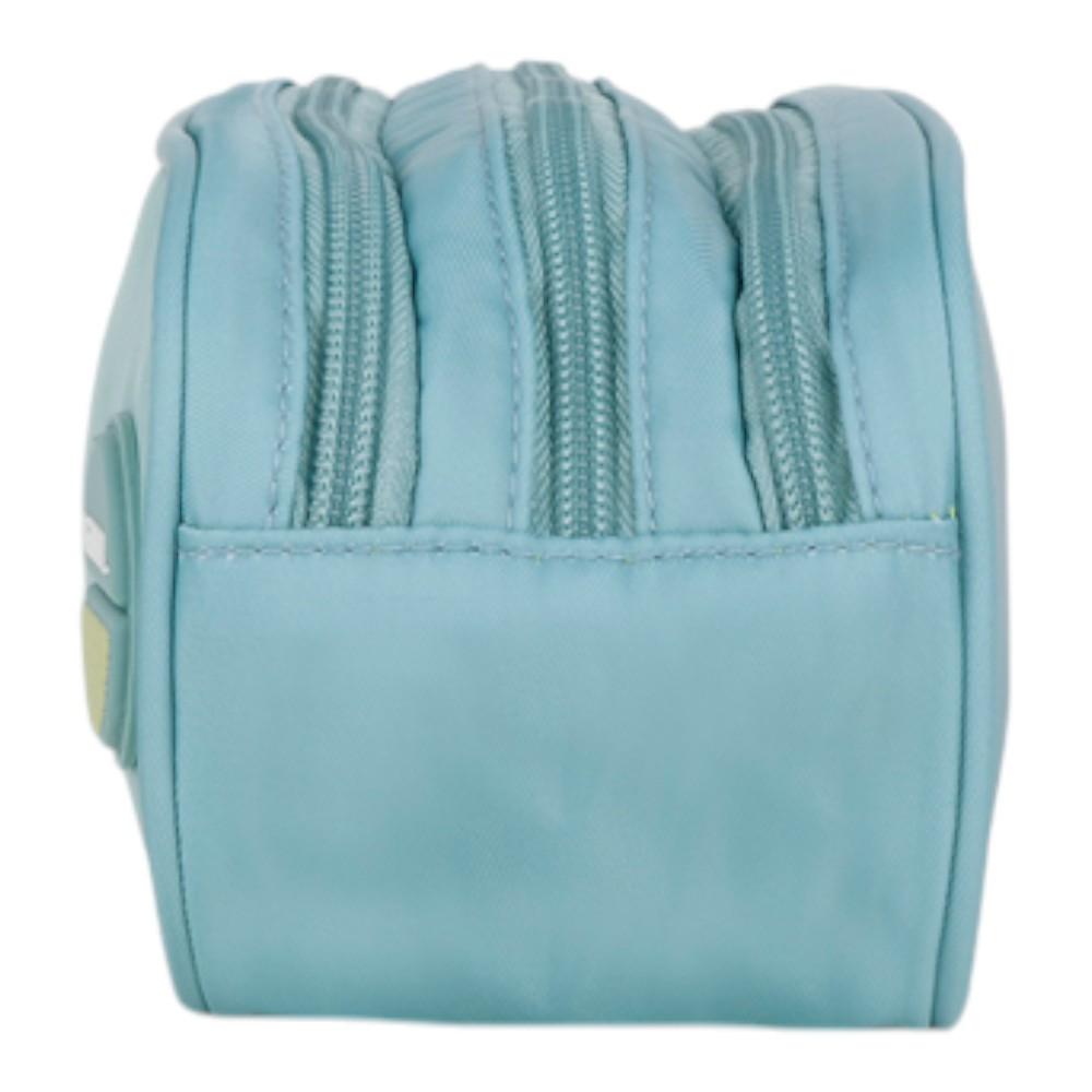 Estuche Triple Gabol WHISPER Verde Agua | Tres Compartimentos, Todo en su Sitio