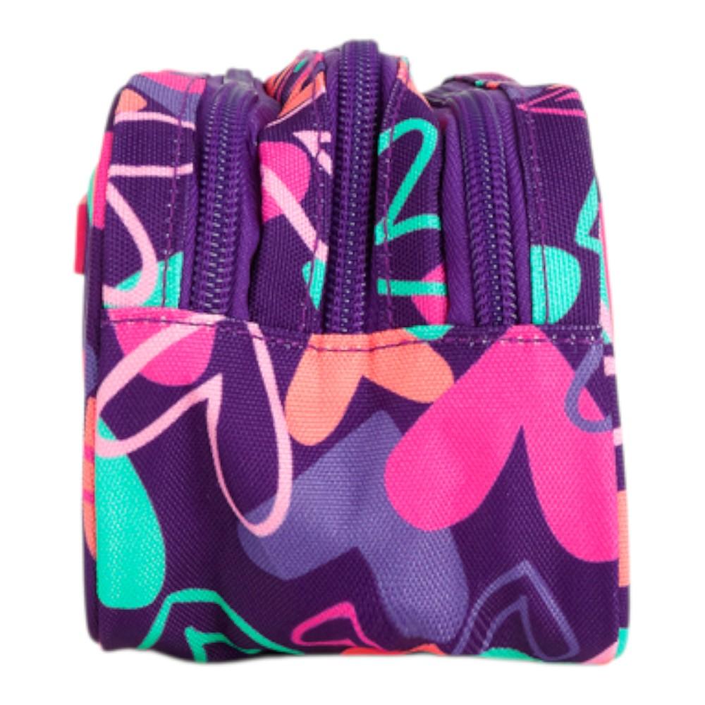 Estuche Triple Gabol Kokoro Fucsia