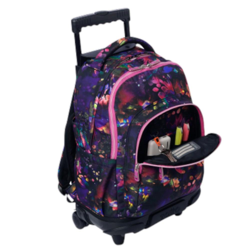 Mochila Con Carro 5Q5 Flower Galaxy Totto
