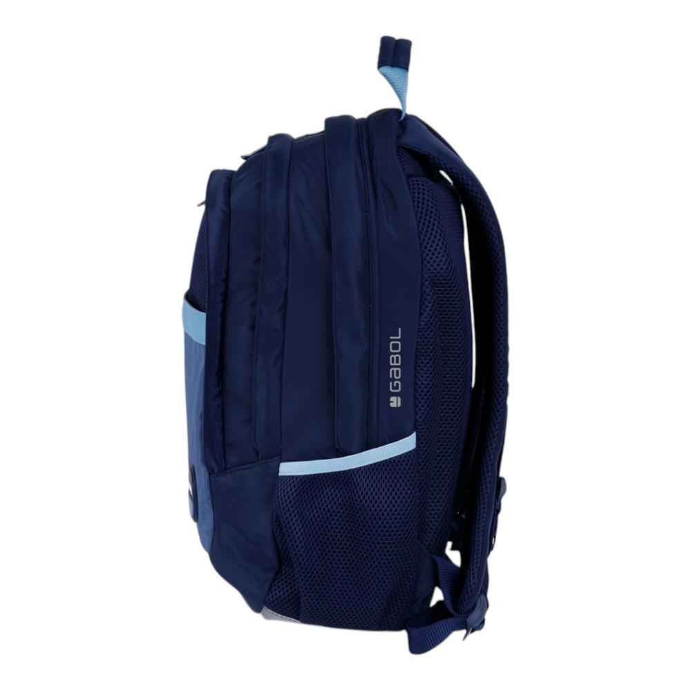 Mochila Escolar Gabol Whisper Azul Marino 15,6"