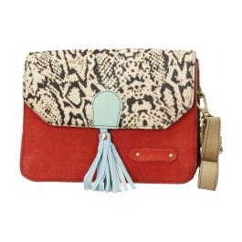 Bolso De Piel Claire Print Soruka