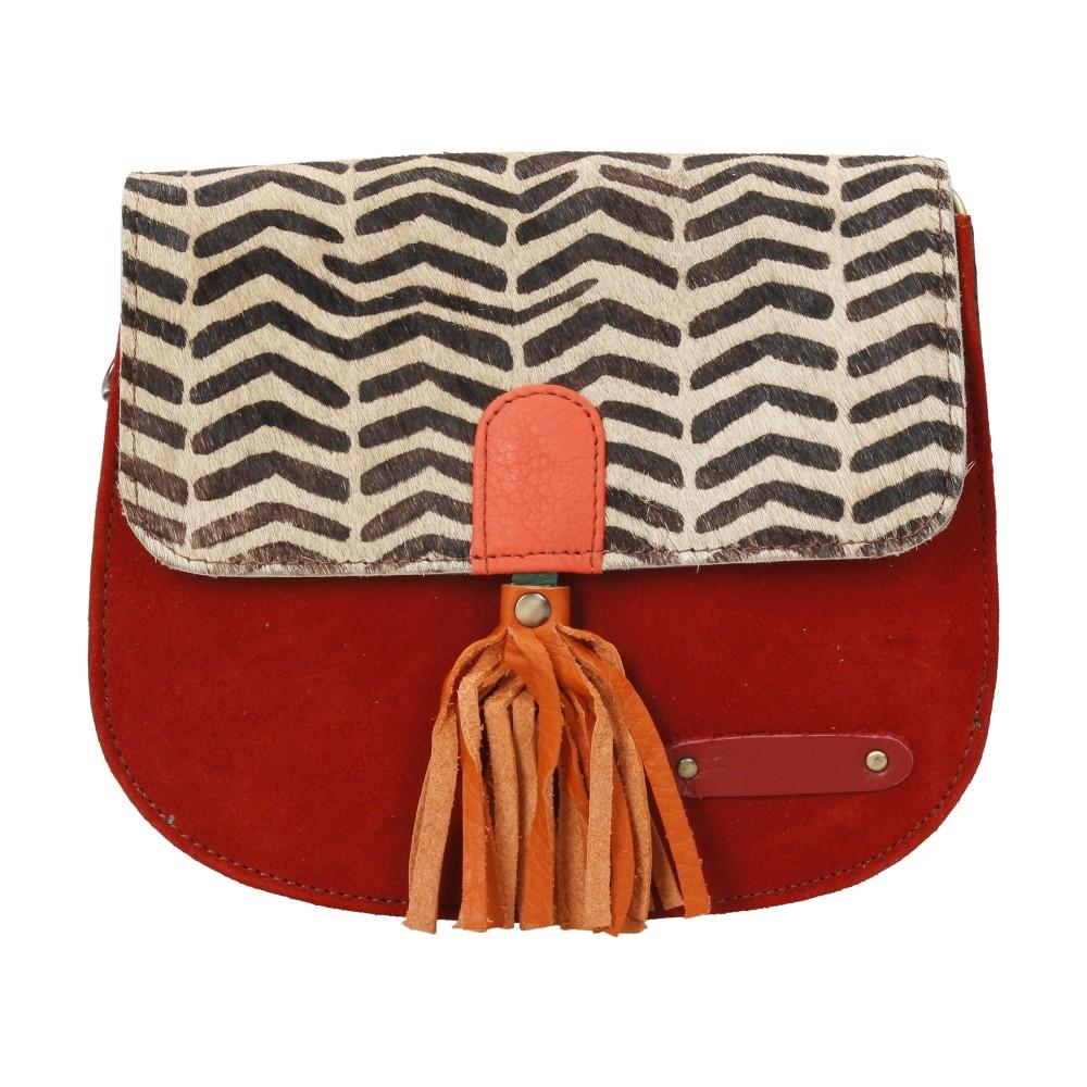 Bolso De Piel Lena Print Soruka