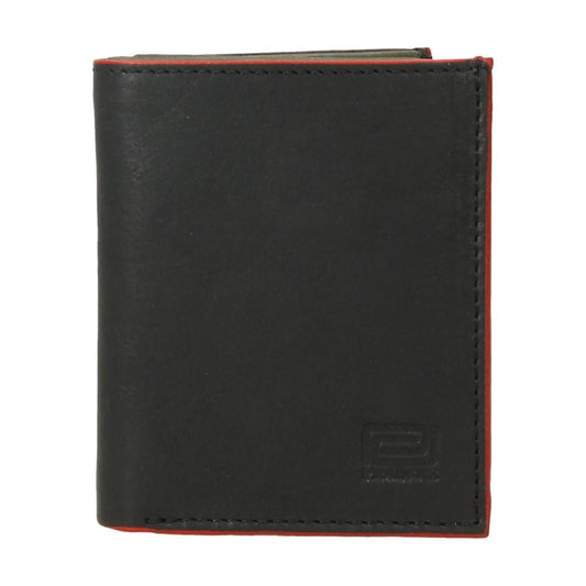 Cartera Mini De Piel Hombre Cantos Rojos