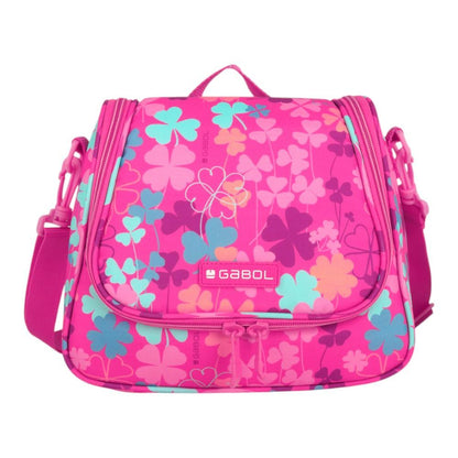 Nevera Térmica Escolar Gabol Clover Fucsia Estampada para Niña