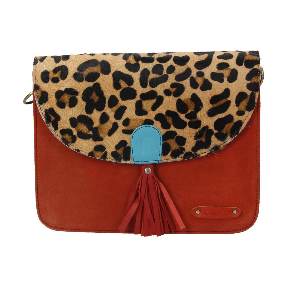 Bolso Bandolera De Piel Olivia Soruka