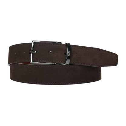 Cinturón De Piel Reversible/Serraje Klok