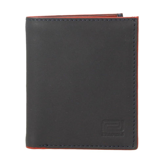 Cartera Mini De Piel Hombre Cantos Rojos