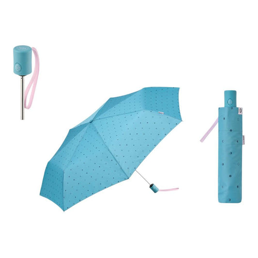 Paraguas Automático Mujer Bisetti Moon Azul Clarito