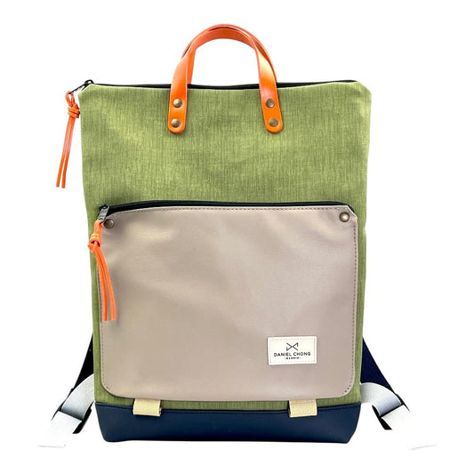 Luisipo Mochila Book Holder Iconic Impermeable DZ Verde y Taupe