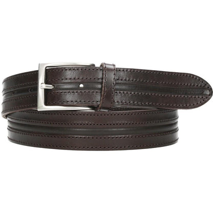 Cinturón De Piel Raya Ancha GS