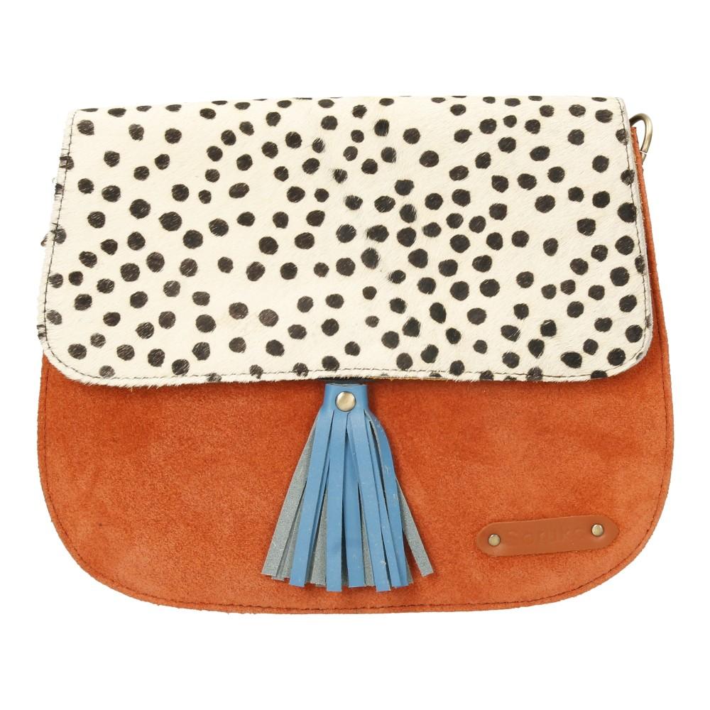 Bolso De Piel Rose Print Soruka