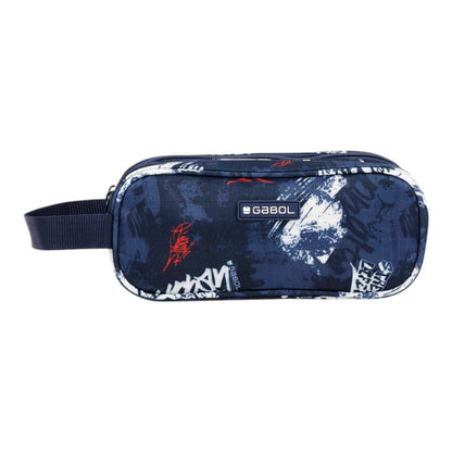 Estuche Triple Gabol DASH Azul Marino | Tres Compartimentos, Todo Organizado