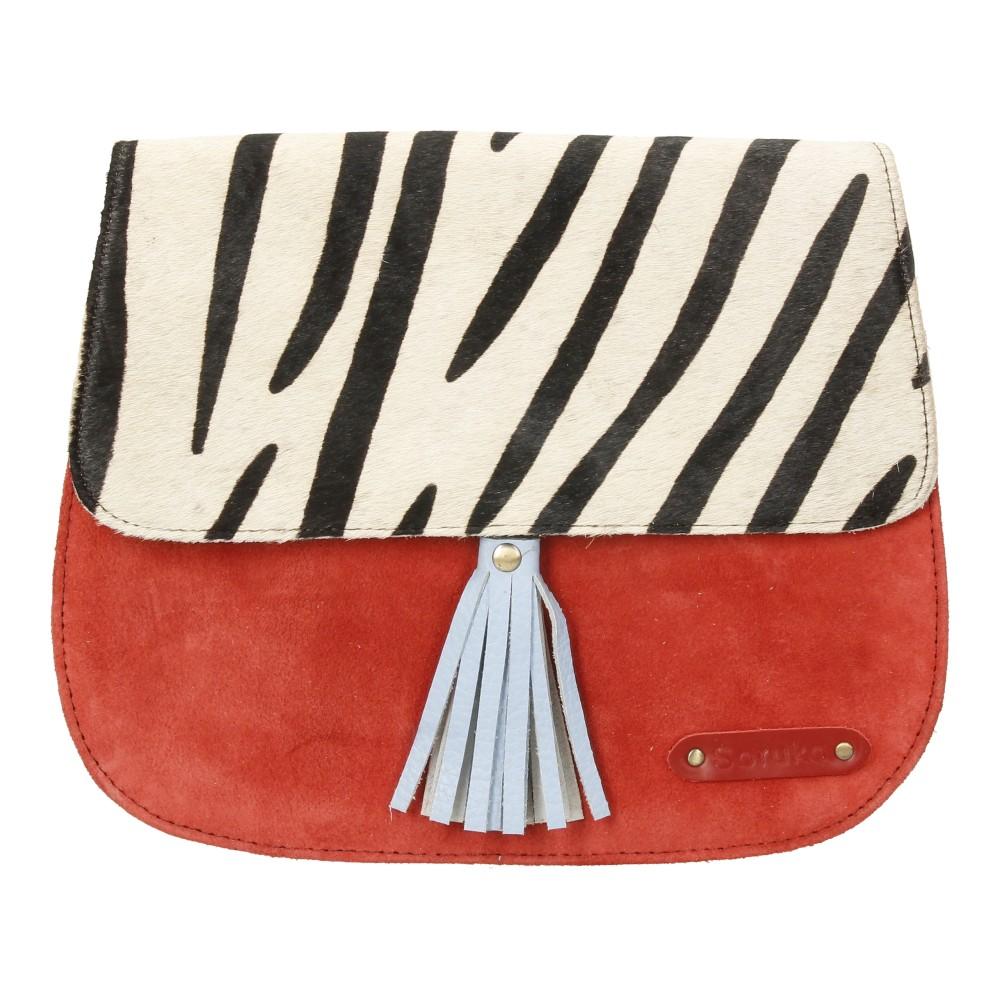 Bolso De Piel Rose Print Soruka