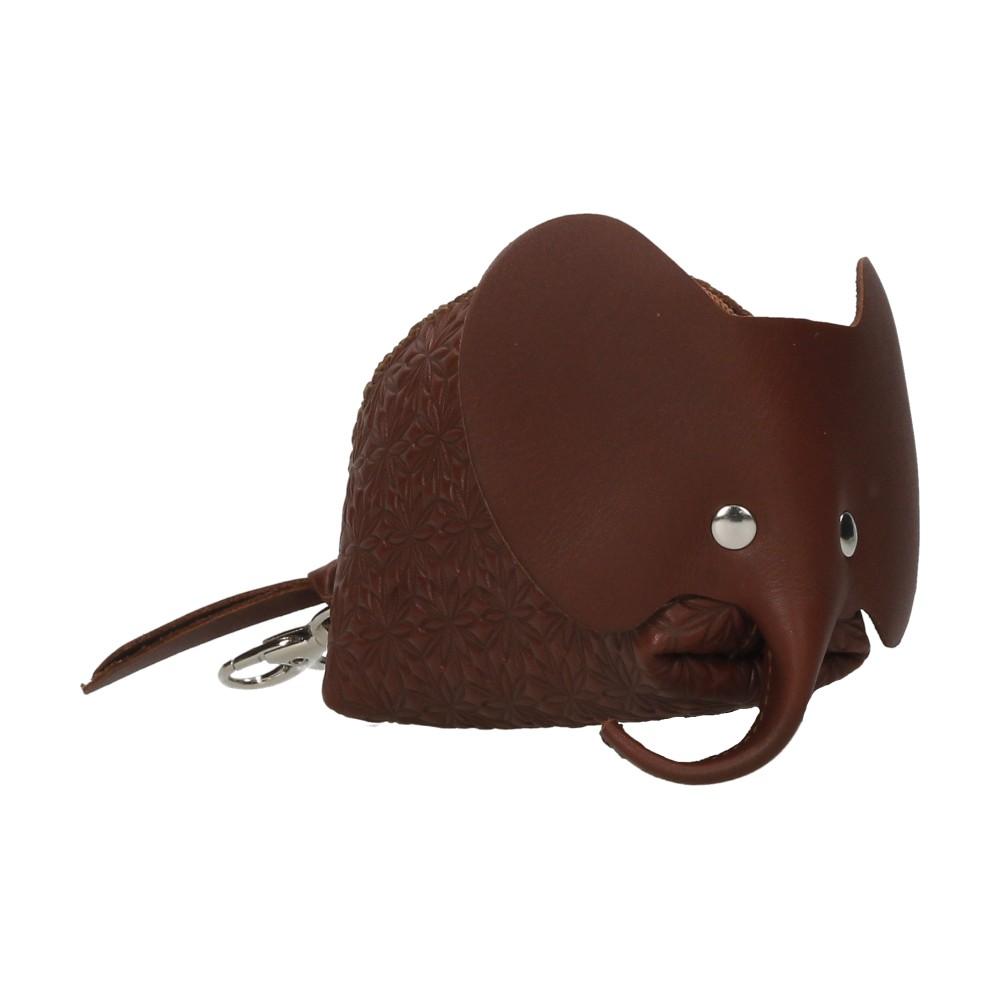 Monedero de Piel Elefante Mujer Marrón