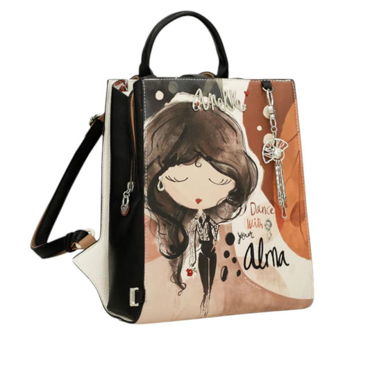 Bolso Mochila Cuadrada Alma "Anekke"