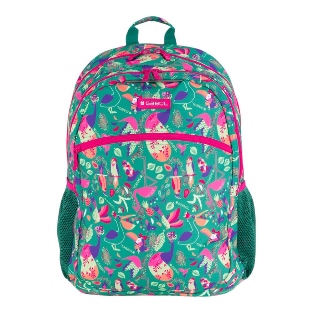 Mochila Escolar Gabol Vida Adaptable a Carro 2 Compartimentos