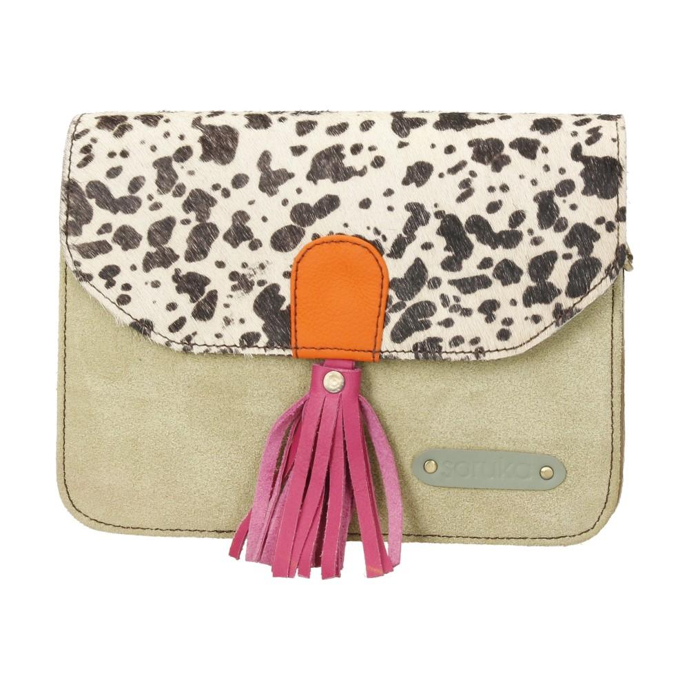 Monedero Bandolera De Piel Claire Soruka