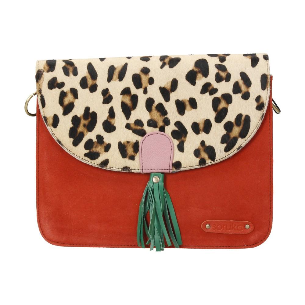 Bolso Bandolera De Piel Olivia Soruka