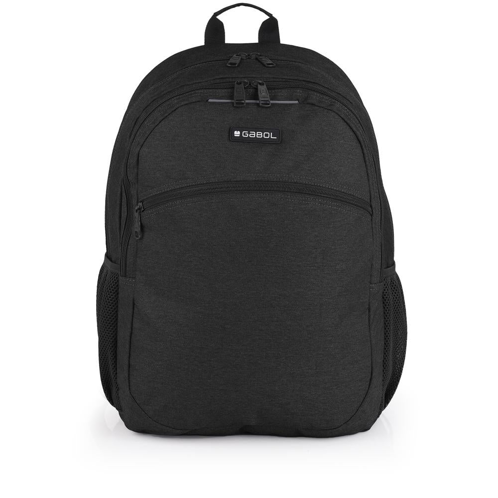 Mochila Gabol Wolf Negra Adaptable a Carro para Trabajo e Instituto