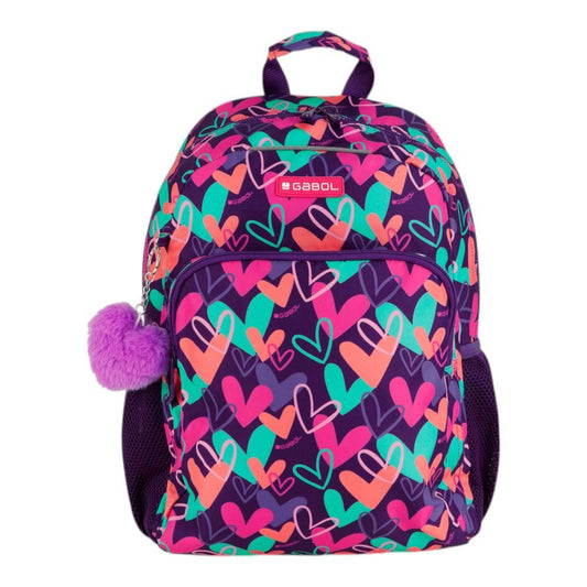 Mochila Escolar Gabol Kokoro Fucsia para Niña 1º y 2º Primaria