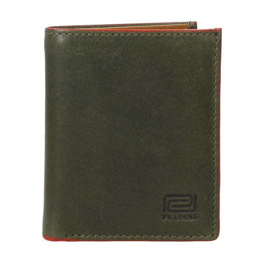 Cartera Mini De Piel Hombre Cantos Rojos