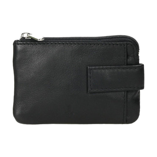 Monedero de Piel para Hombre J.L. Piel con Tarjetero y Llavero - Negro