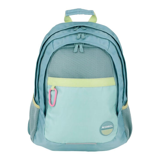 Mochila Escolar Gabol Whisper Verde Agua 15,6"
