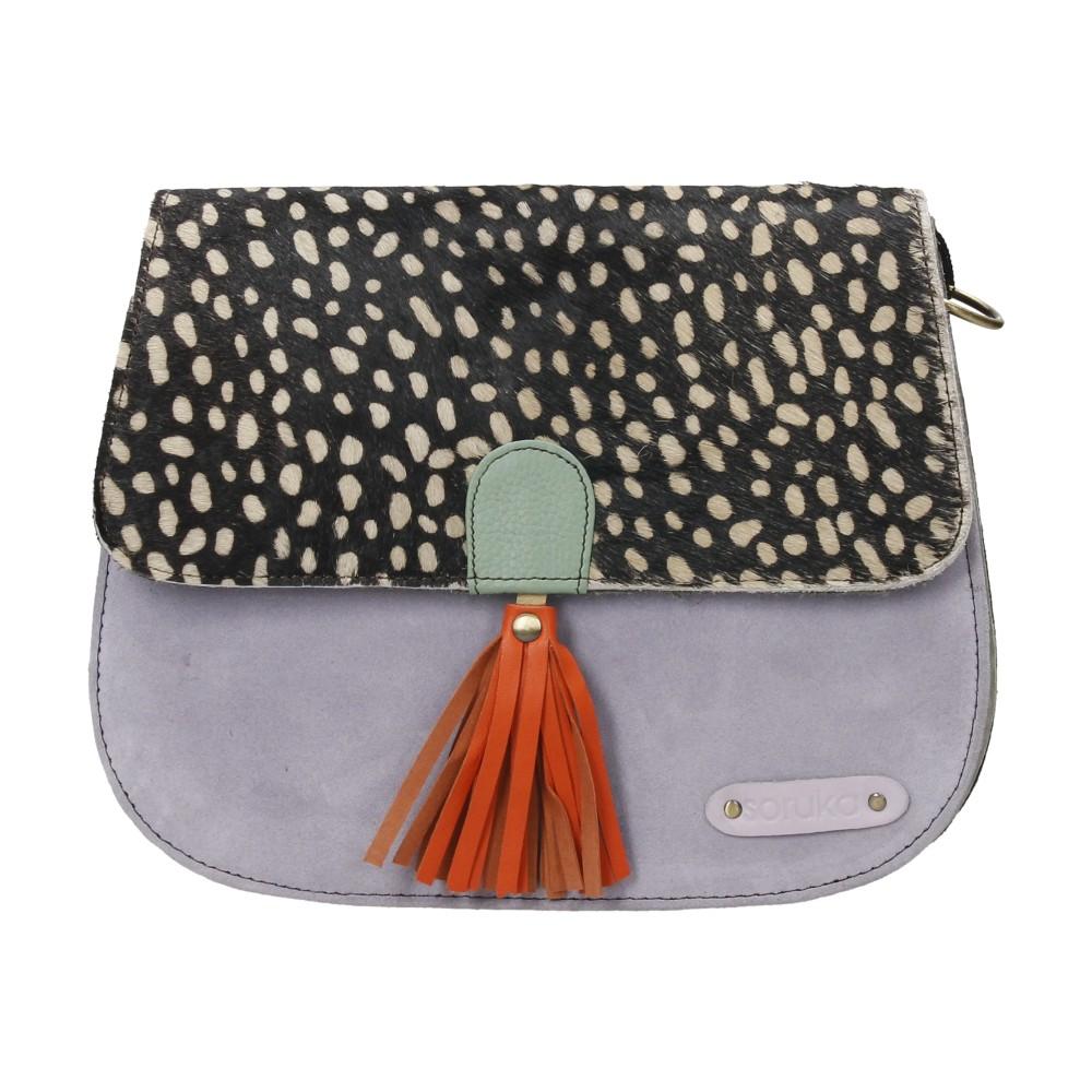 Bolso De Piel Rose Print Soruka