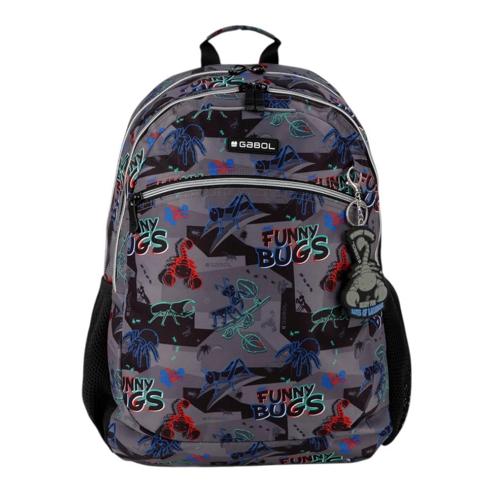 Mochila Escolar Gabol Bugs Adaptable a Carro 2 Compartimentos