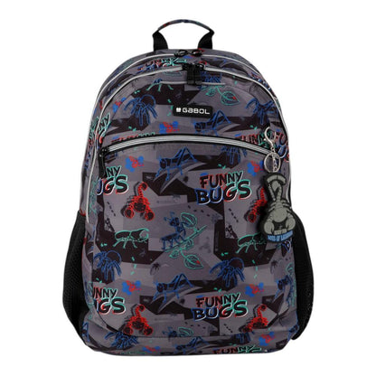 Mochila Escolar Gabol Bugs Adaptable a Carro 2 Compartimentos