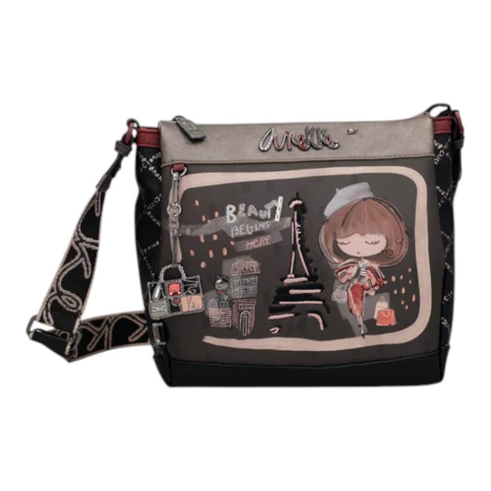 Bolso Bandolera Original 3 Compartimentos"Anekke"