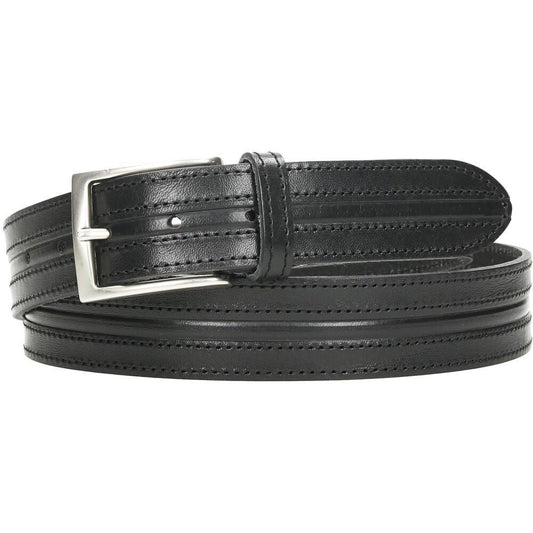 Cinturón De Piel Raya Ancha GS