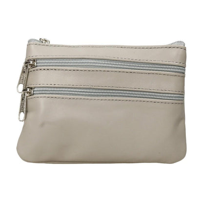 Monedero Napa 4 cremalleras San Piel