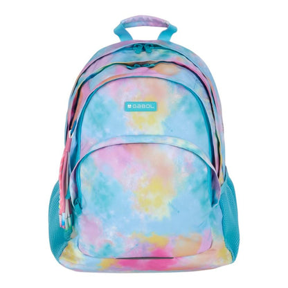 Mochila Escolar Gabol Mystic Multicolor 3 Compartimentos